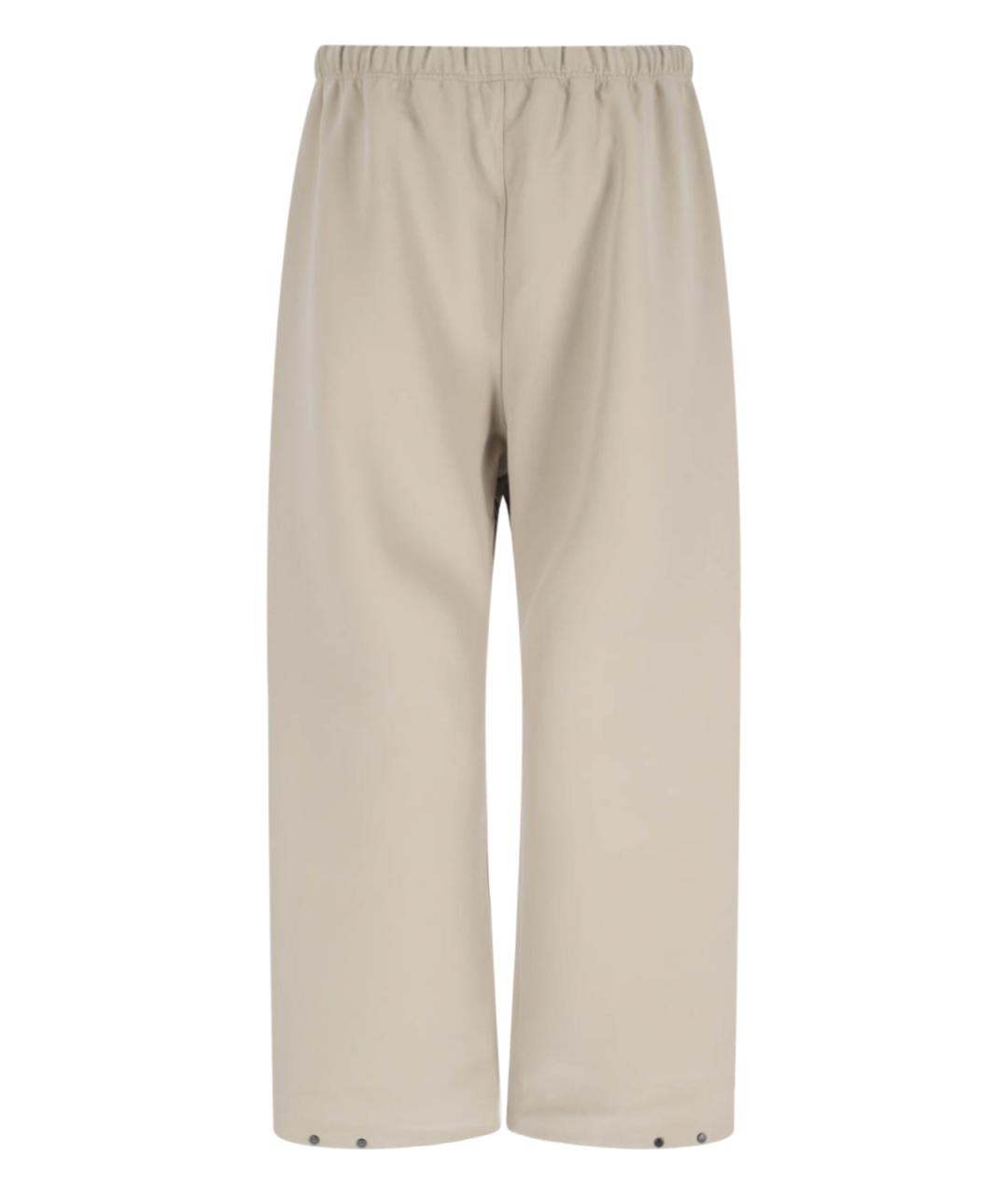 FEAR OF GOD ESSENTIALS Бежевые полиэстеровые повседневные брюки, фото 2