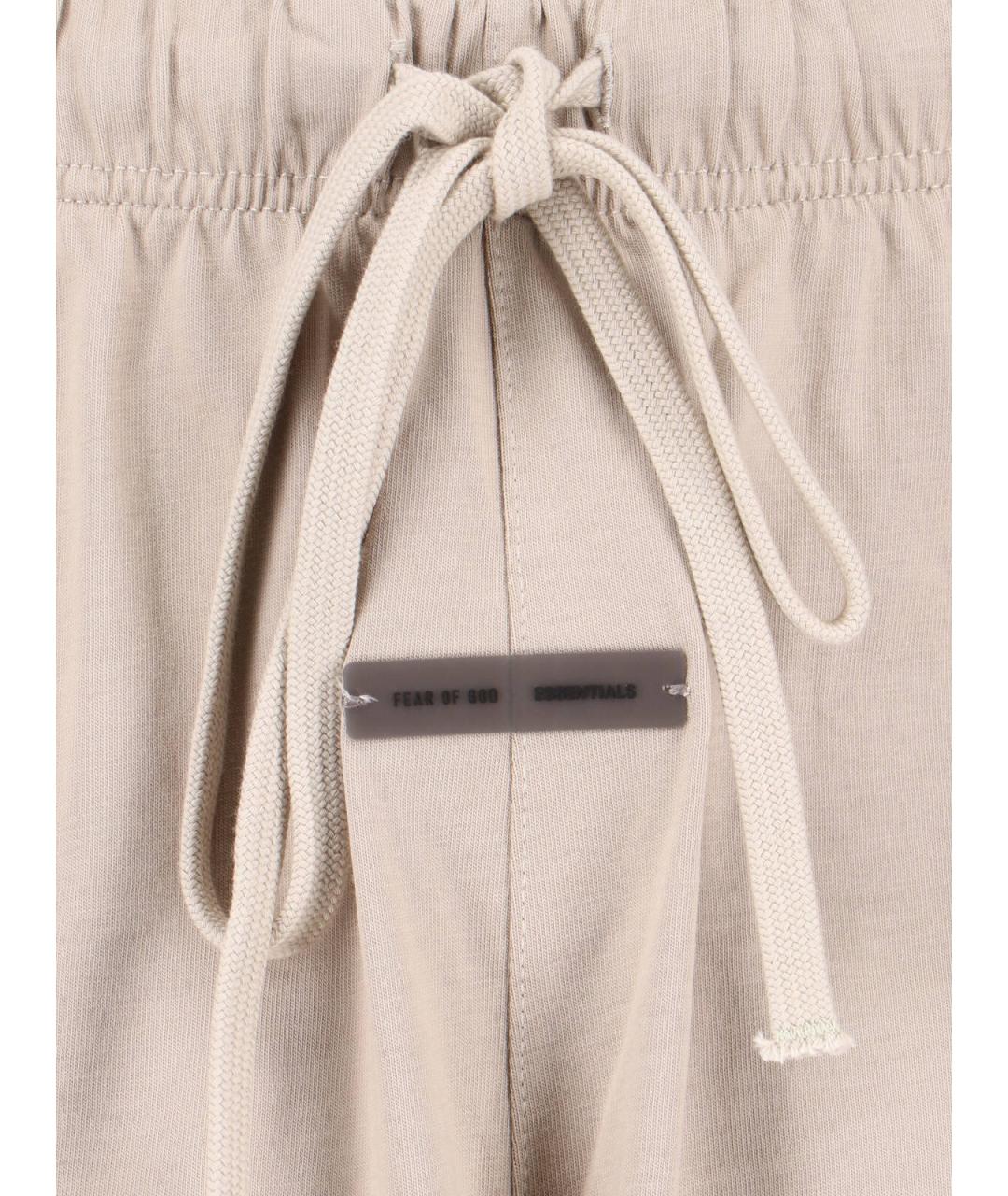 FEAR OF GOD ESSENTIALS Бежевые хлопковые шорты, фото 5