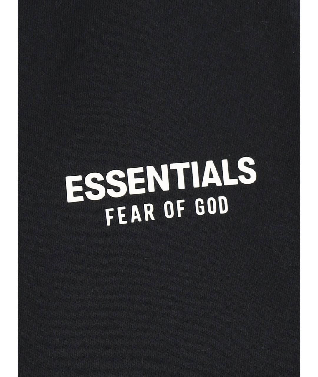 FEAR OF GOD ESSENTIALS Черные хлопковые шорты, фото 4