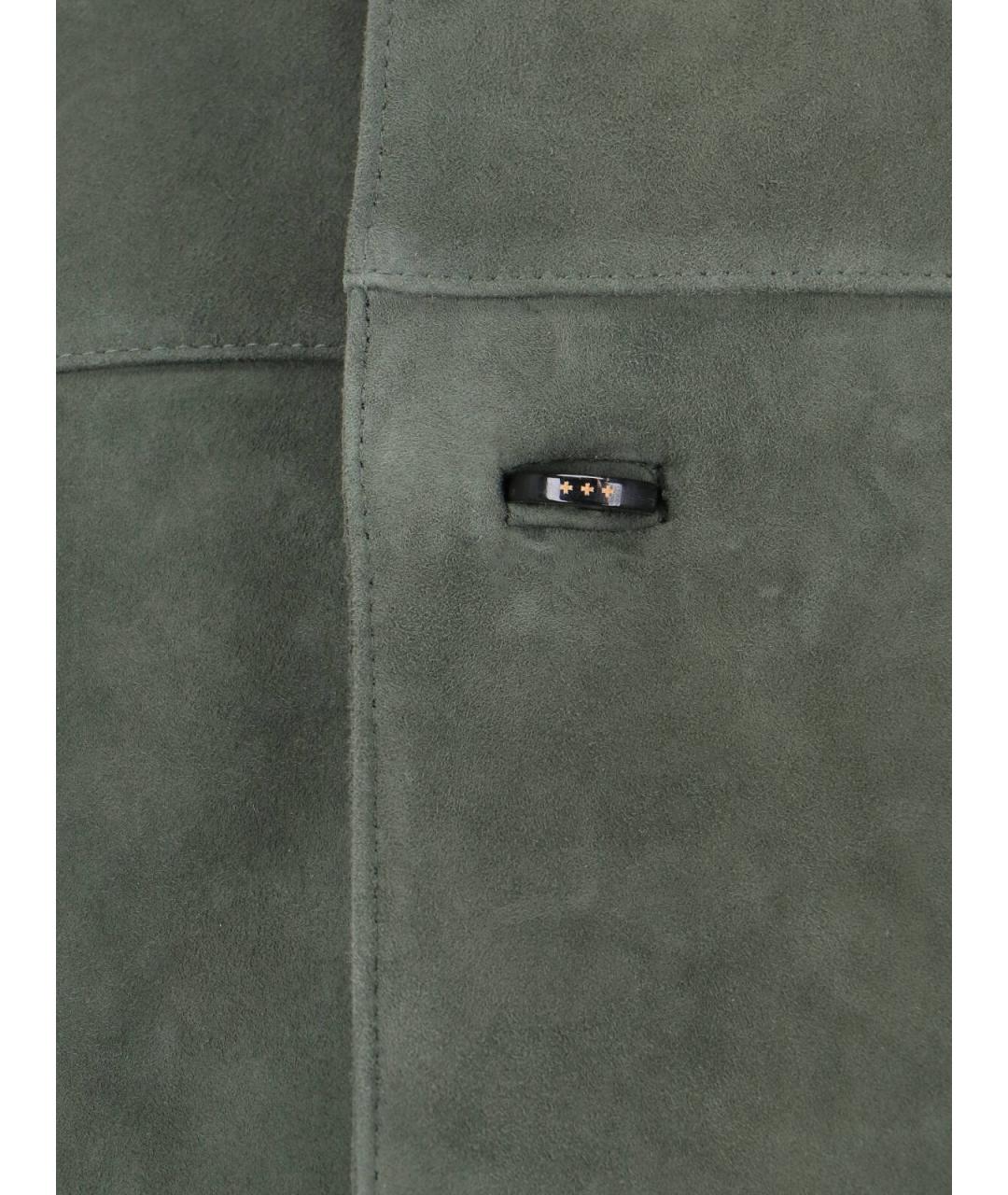 TONYWACK Зеленая замшевая куртка, фото 5