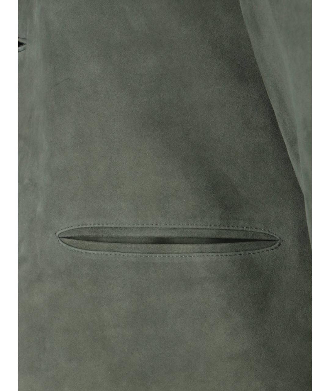 TONYWACK Зеленая замшевая куртка, фото 4