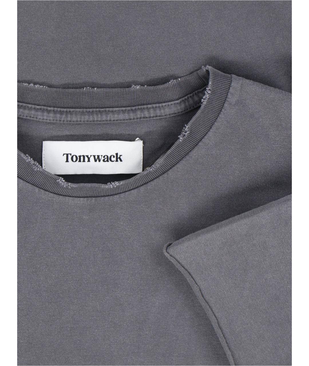 TONYWACK Серая хлопковая футболка, фото 3