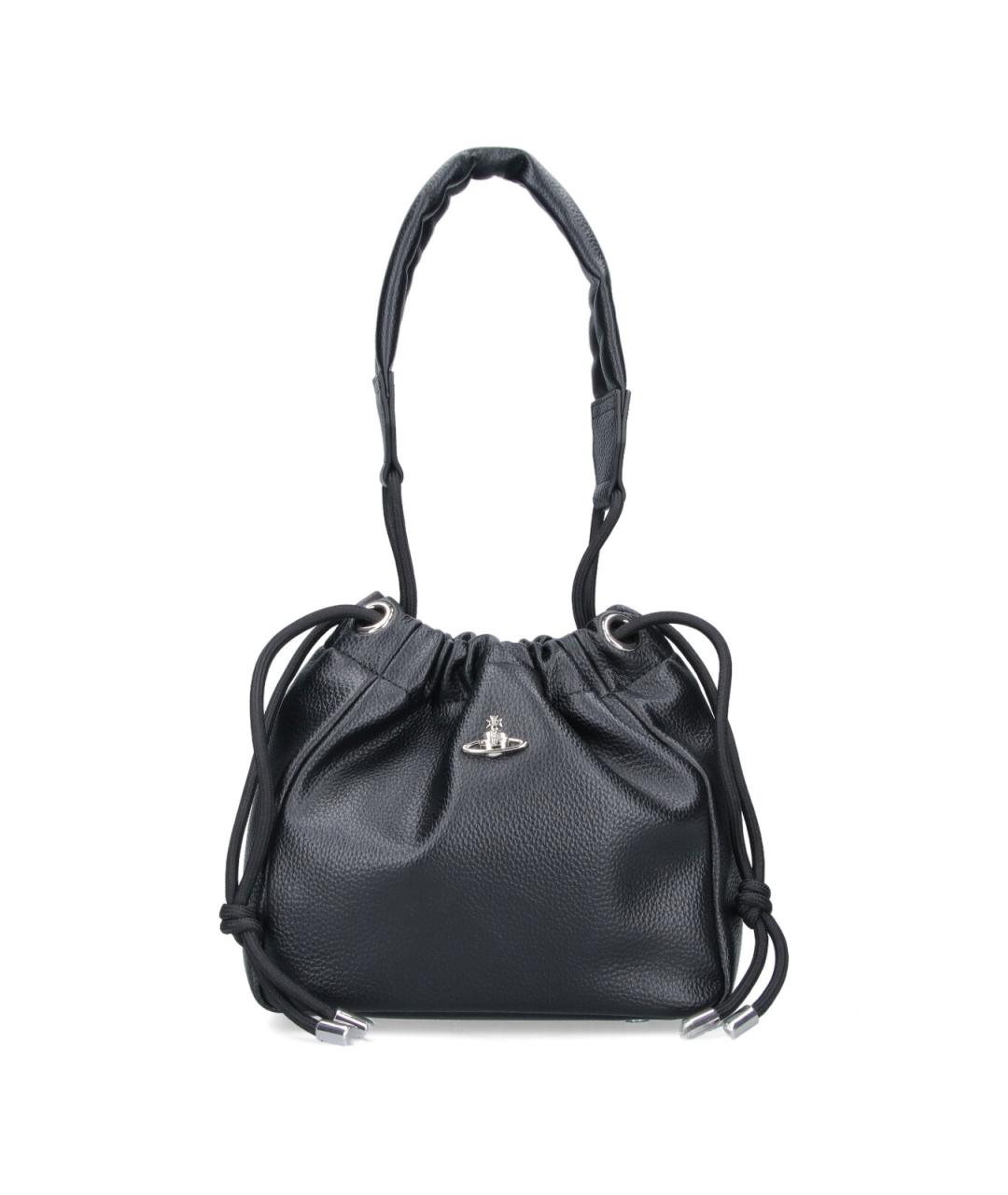 VIVIENNE WESTWOOD Черная сумка через плечо из искусственной кожи, фото 1