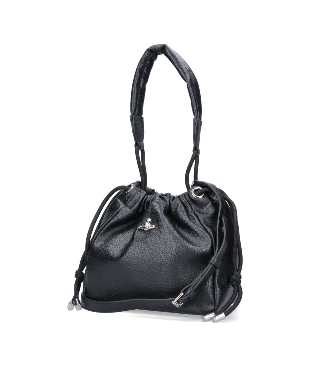 VIVIENNE WESTWOOD Черная сумка через плечо из искусственной кожи, фото 2