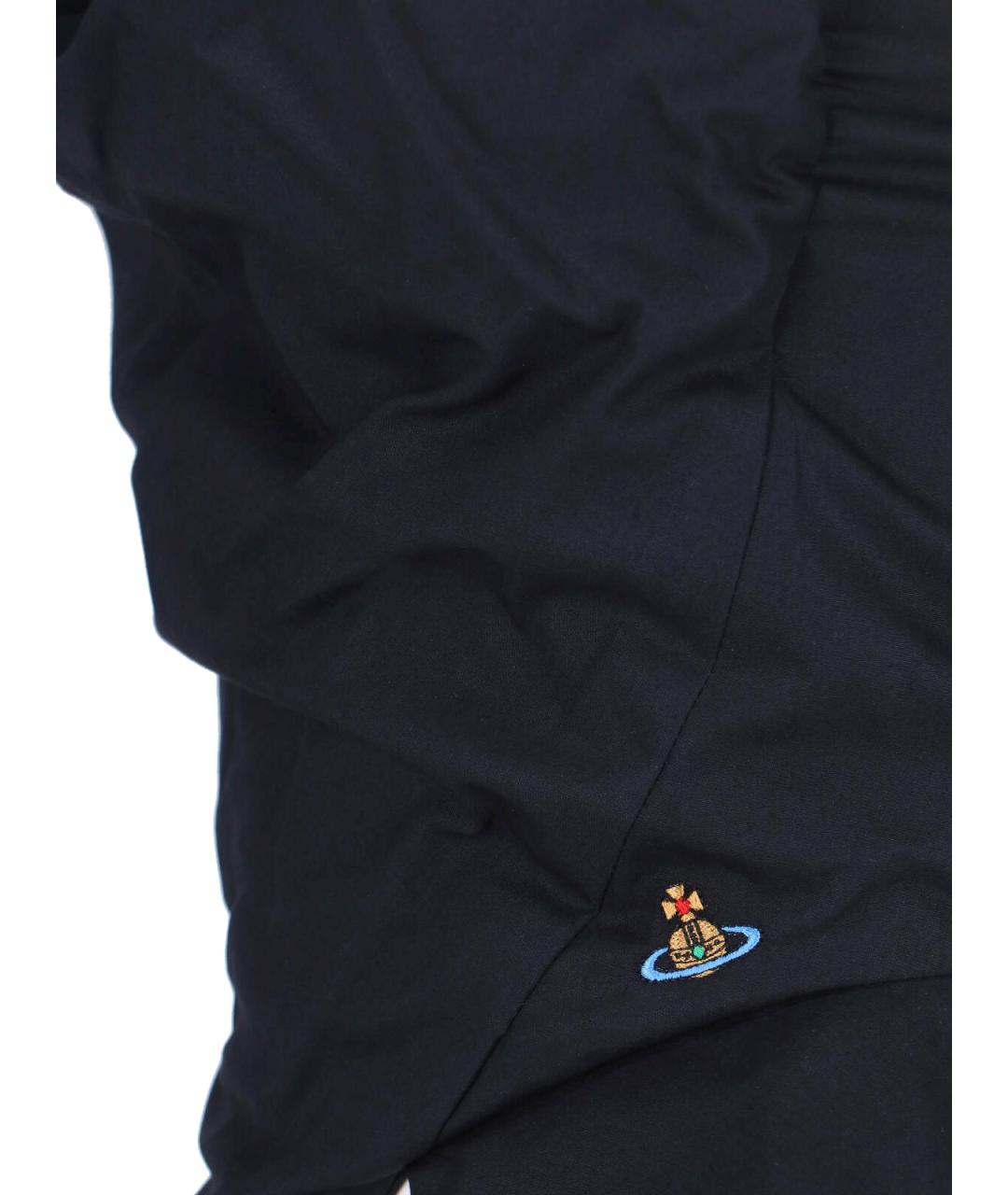 VIVIENNE WESTWOOD Черная хлопковая майка, фото 3