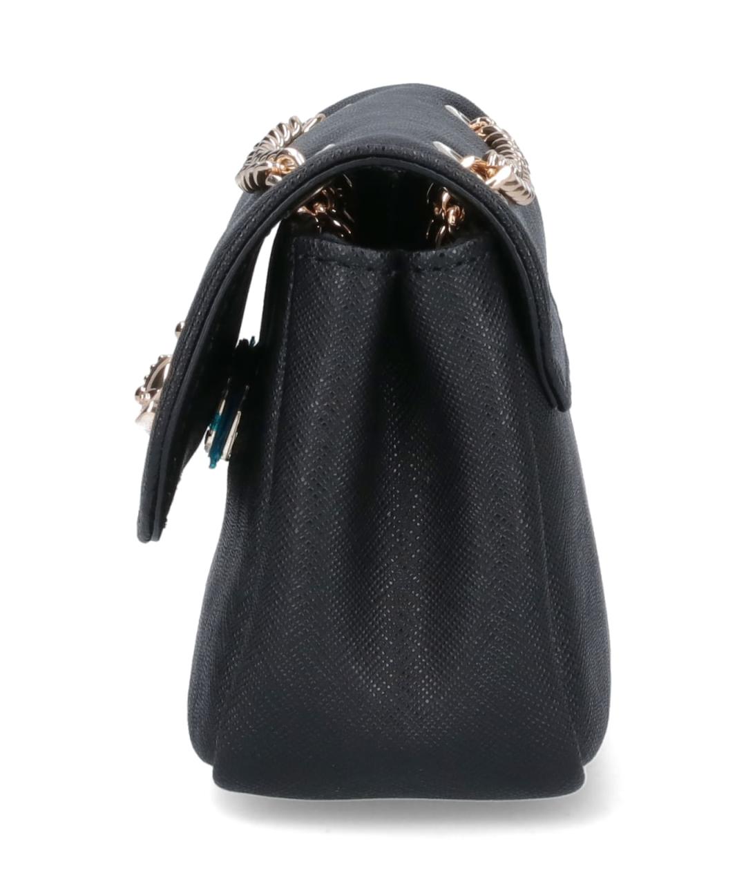 VIVIENNE WESTWOOD Черная кожаная сумка через плечо, фото 5