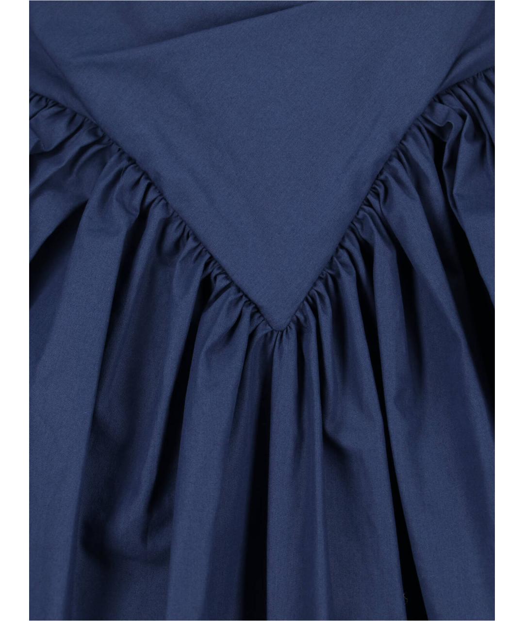 VIVIENNE WESTWOOD Синее хлопковое платье, фото 3