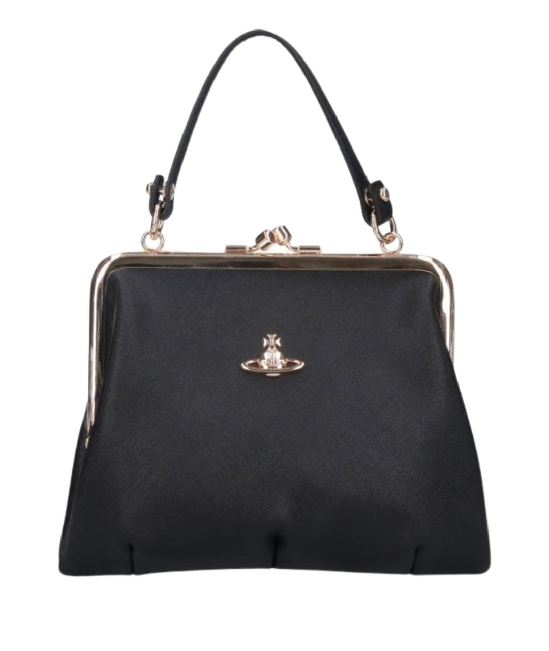 VIVIENNE WESTWOOD Черная сумка тоут из искусственной кожи, фото 1