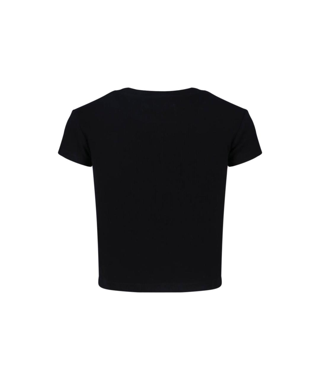 VIVIENNE WESTWOOD Черная хлопковая футболка, фото 2