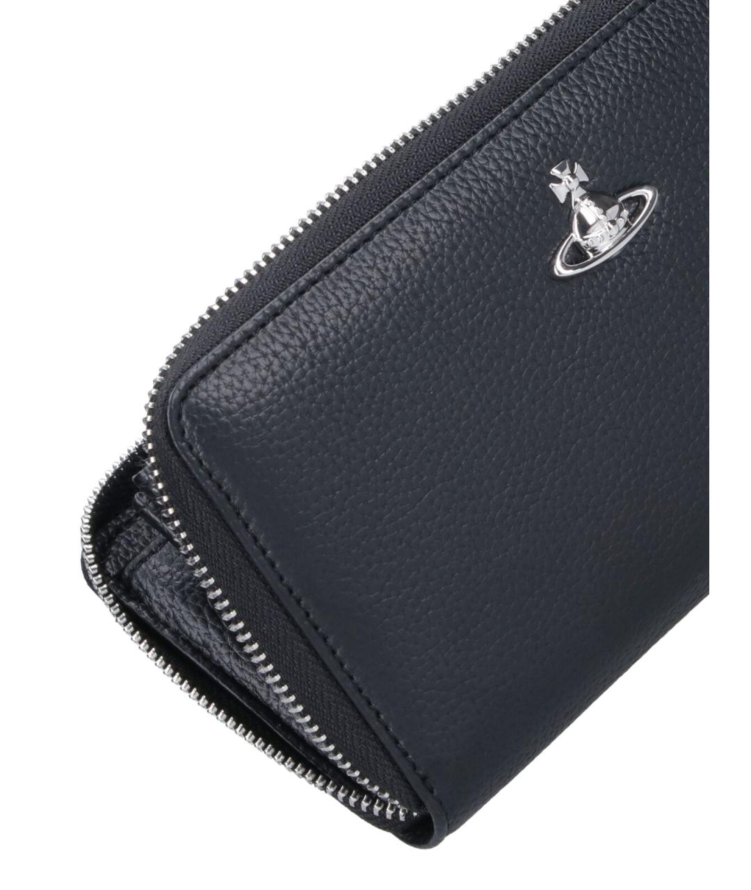 VIVIENNE WESTWOOD Черный полиуретановый кошелек, фото 4