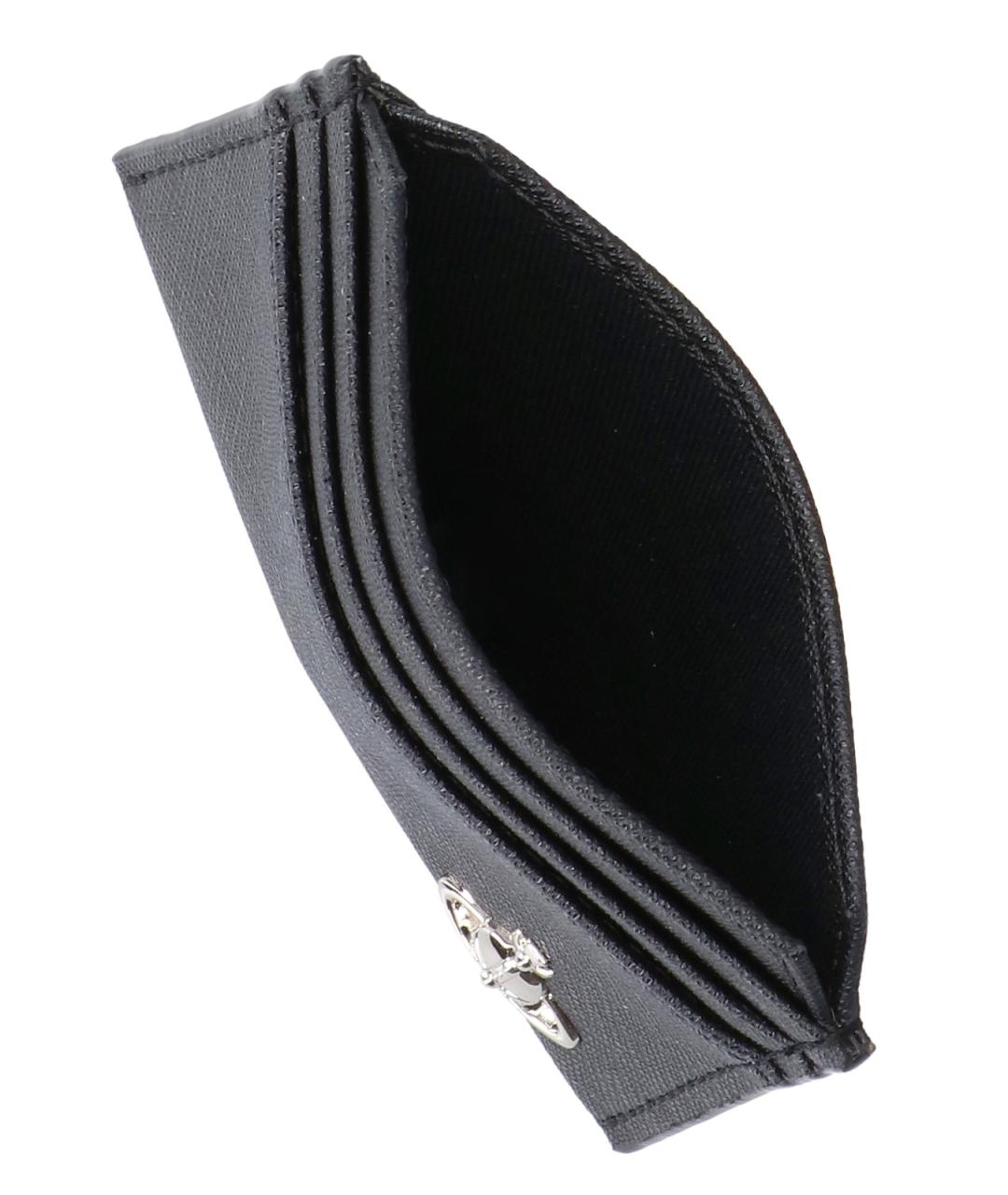 VIVIENNE WESTWOOD Черный полиуретановый кардхолдер, фото 3