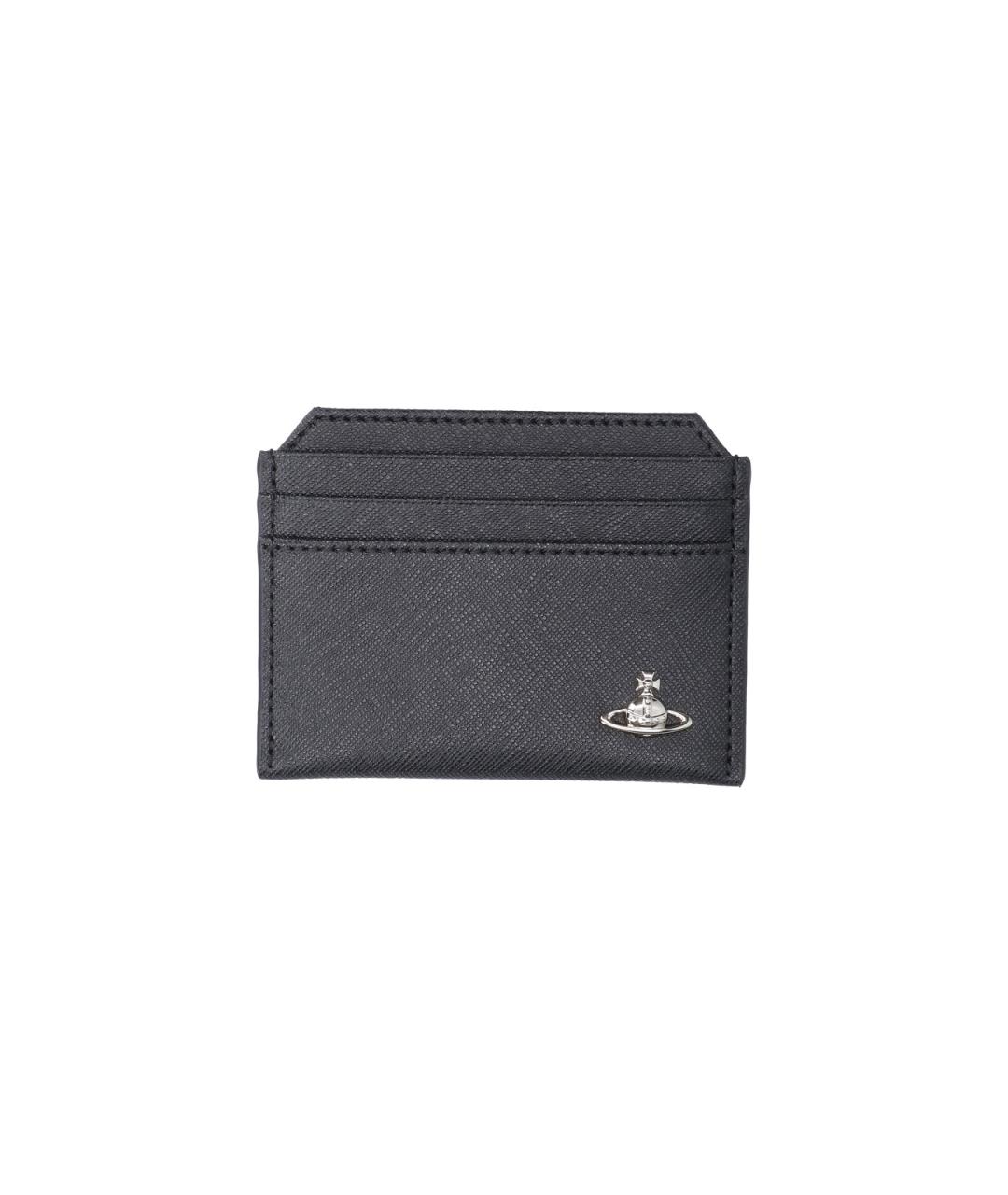 VIVIENNE WESTWOOD Черный полиуретановый кардхолдер, фото 1