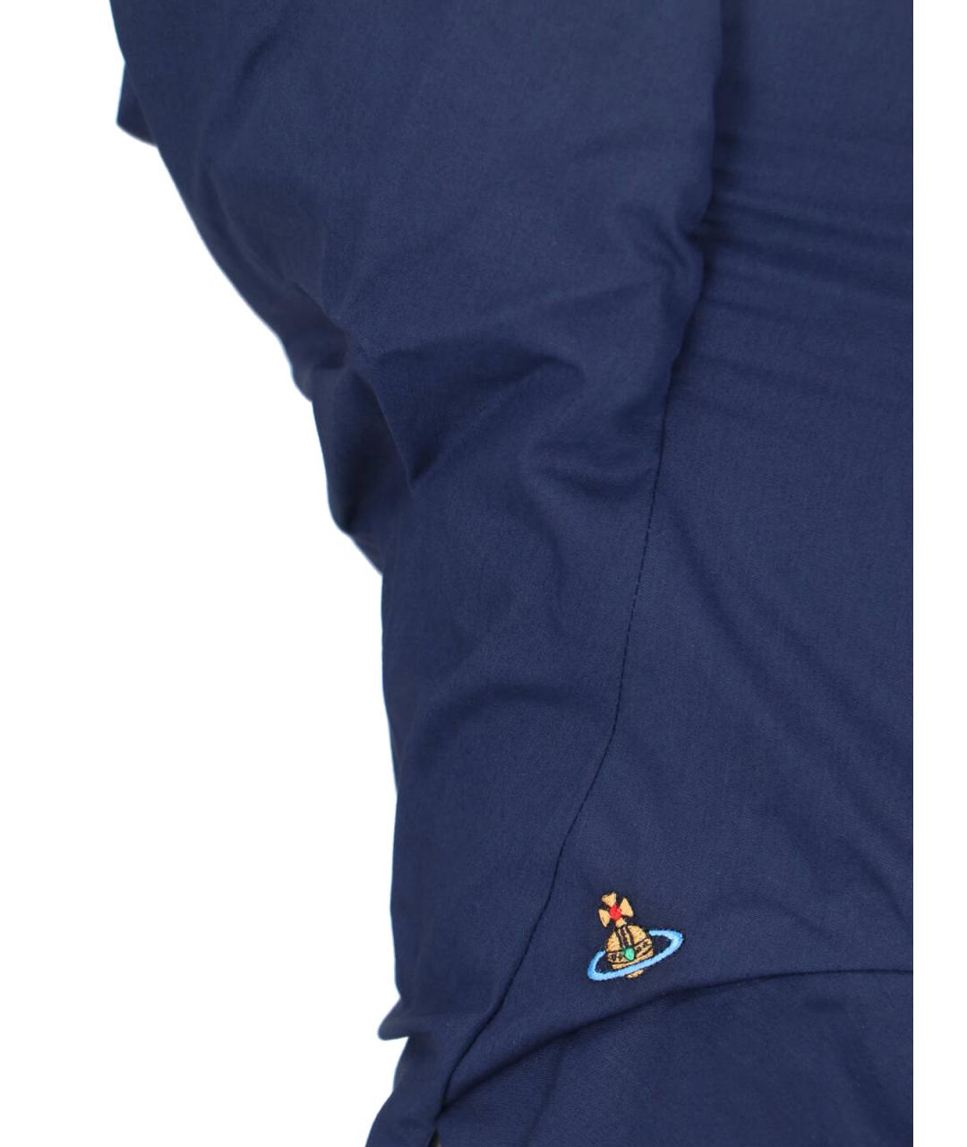 VIVIENNE WESTWOOD Синяя хлопковая майка, фото 3