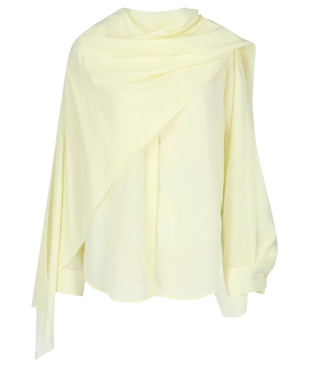 CALVIN KLEIN Желтая шелковая блузы, фото 1