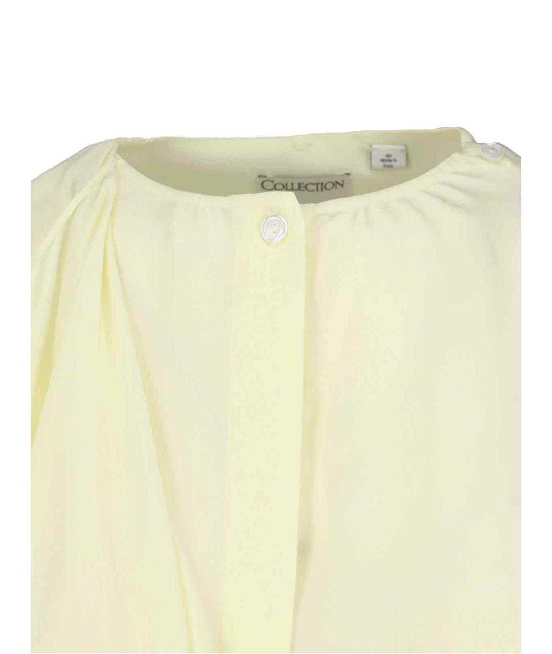 CALVIN KLEIN Желтая шелковая блузы, фото 4