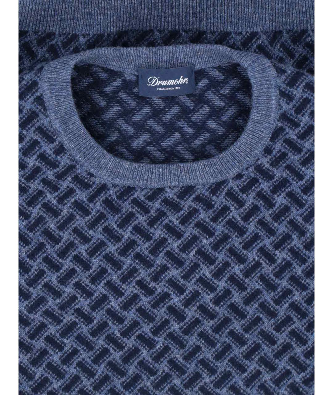 Drumohr Синий кашемировый джемпер / свитер, фото 3