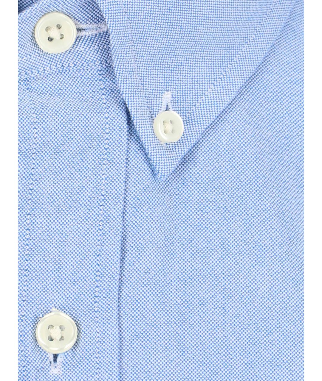 POLO RALPH LAUREN Голубая хлопковая кэжуал рубашка, фото 4