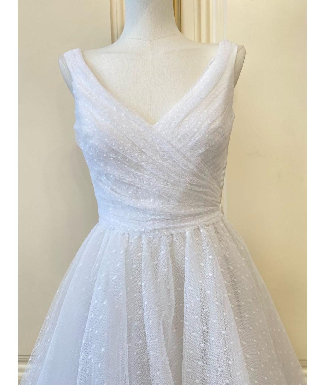 VALENTINO Белое сетчатое свадебное платье, фото 3