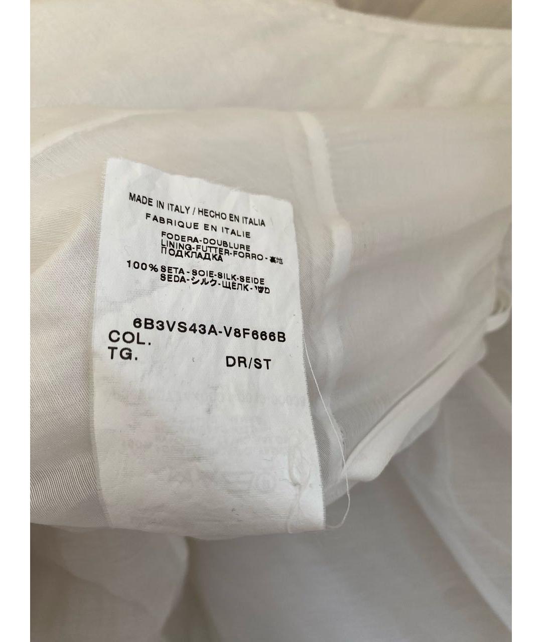 VALENTINO Белое сетчатое свадебное платье, фото 7