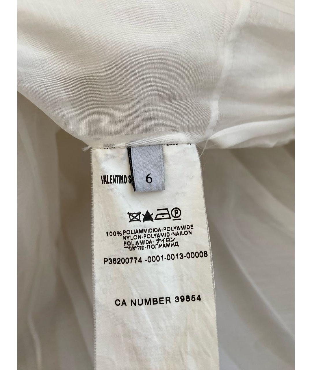 VALENTINO Белое сетчатое свадебное платье, фото 6