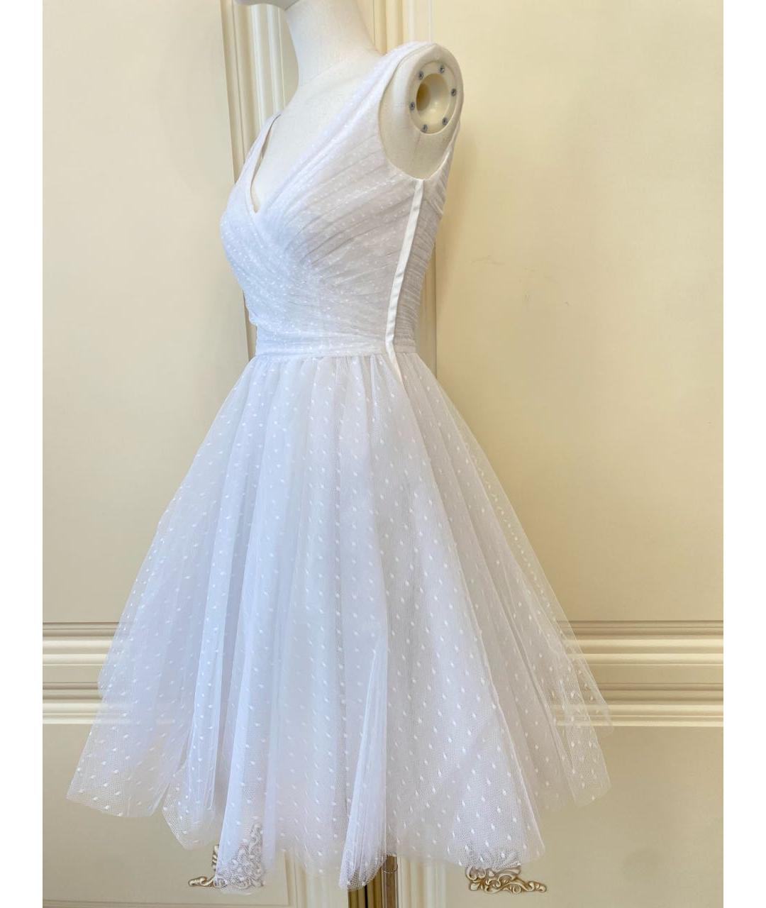 VALENTINO Белое сетчатое свадебное платье, фото 4