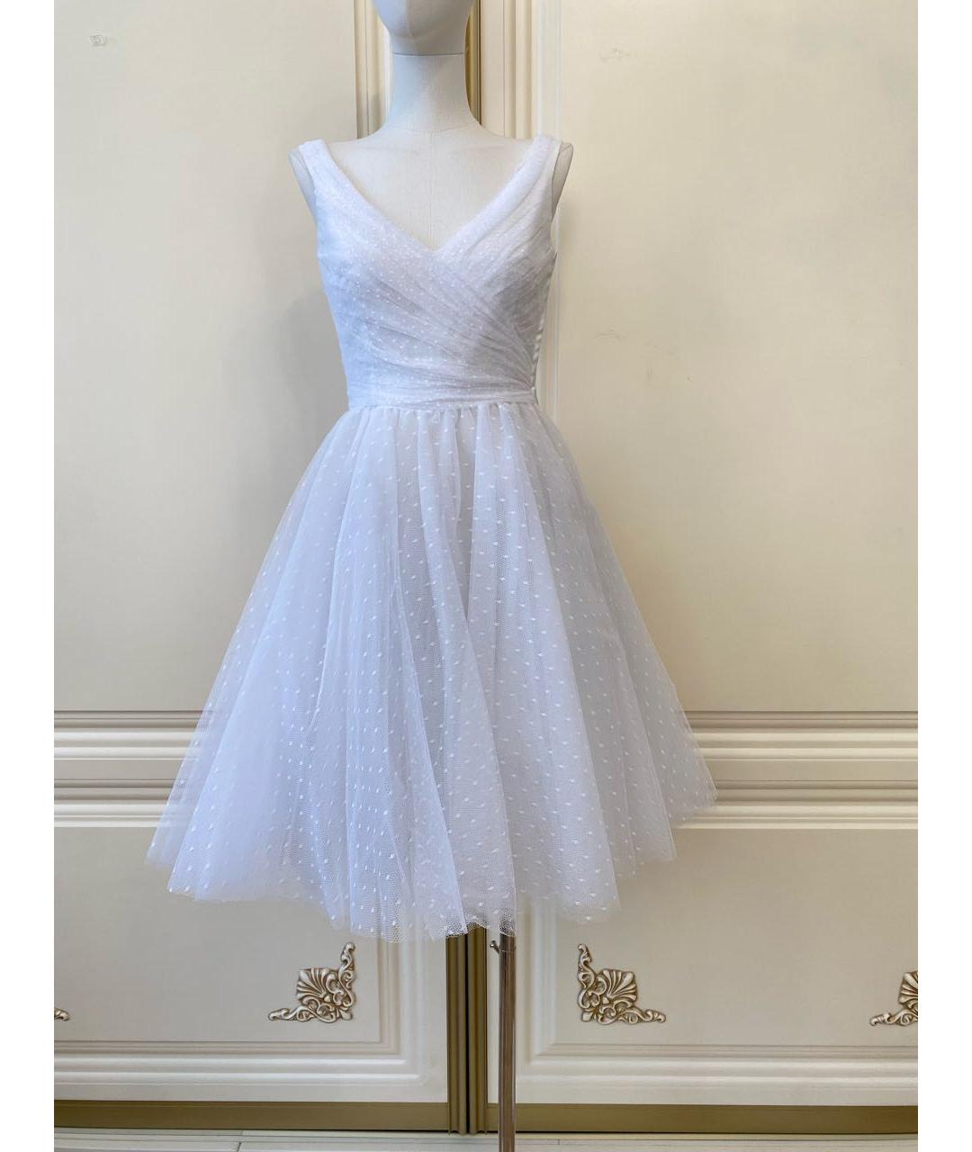 VALENTINO Белое сетчатое свадебное платье, фото 9