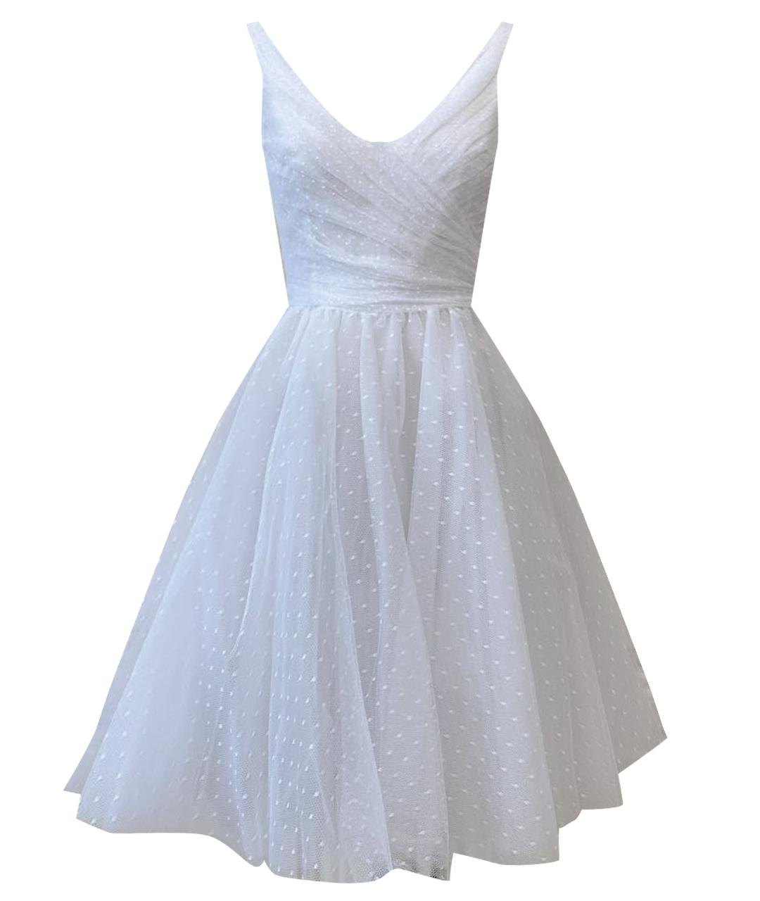 VALENTINO Белое сетчатое свадебное платье, фото 1