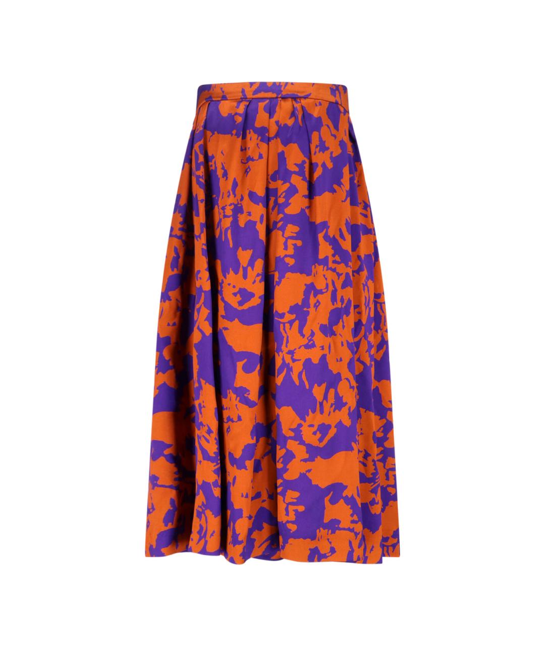 DRIES VAN NOTEN Мульти вискозная юбка миди, фото 2