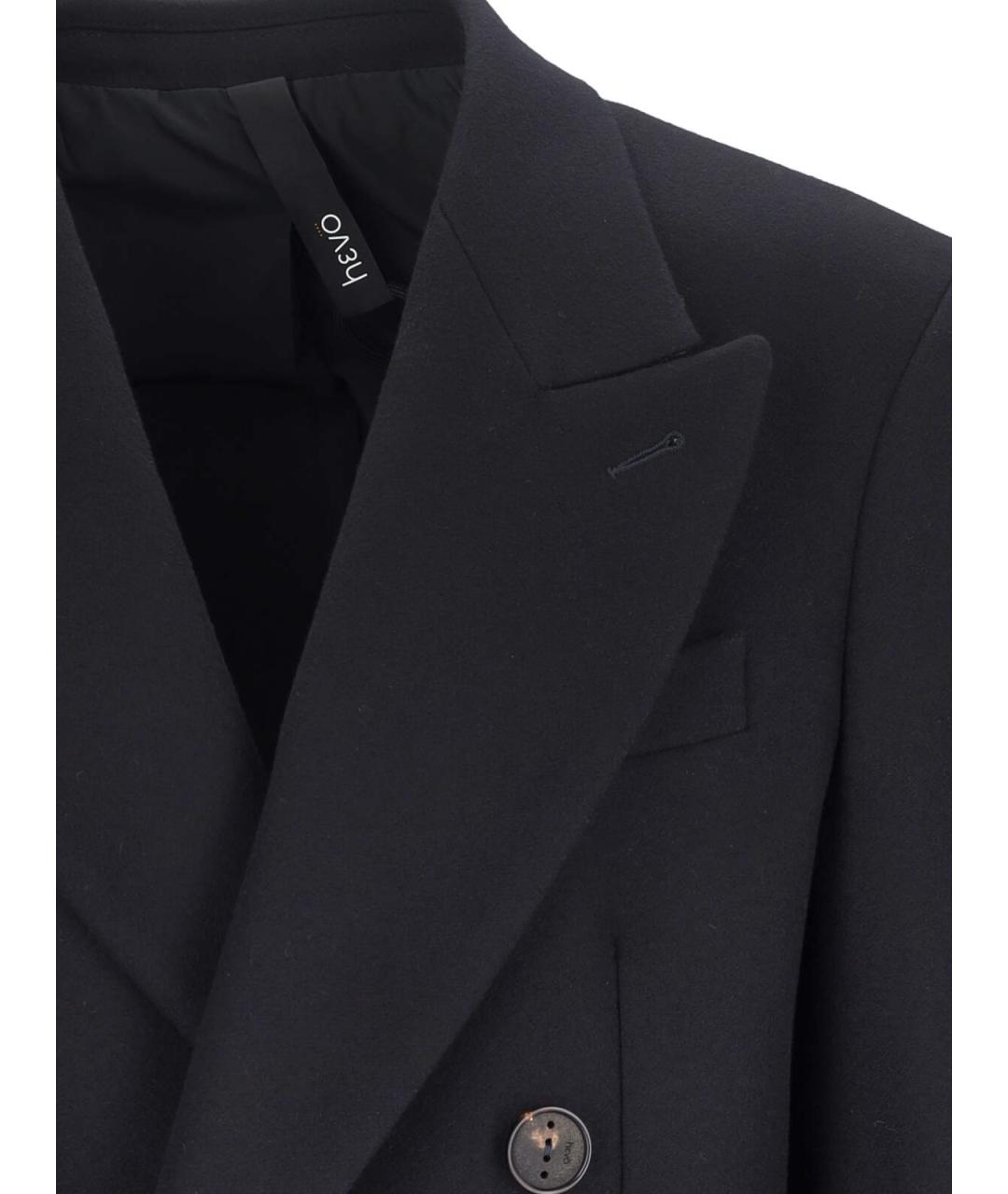 HEVO Синее шерстяное пальто, фото 4