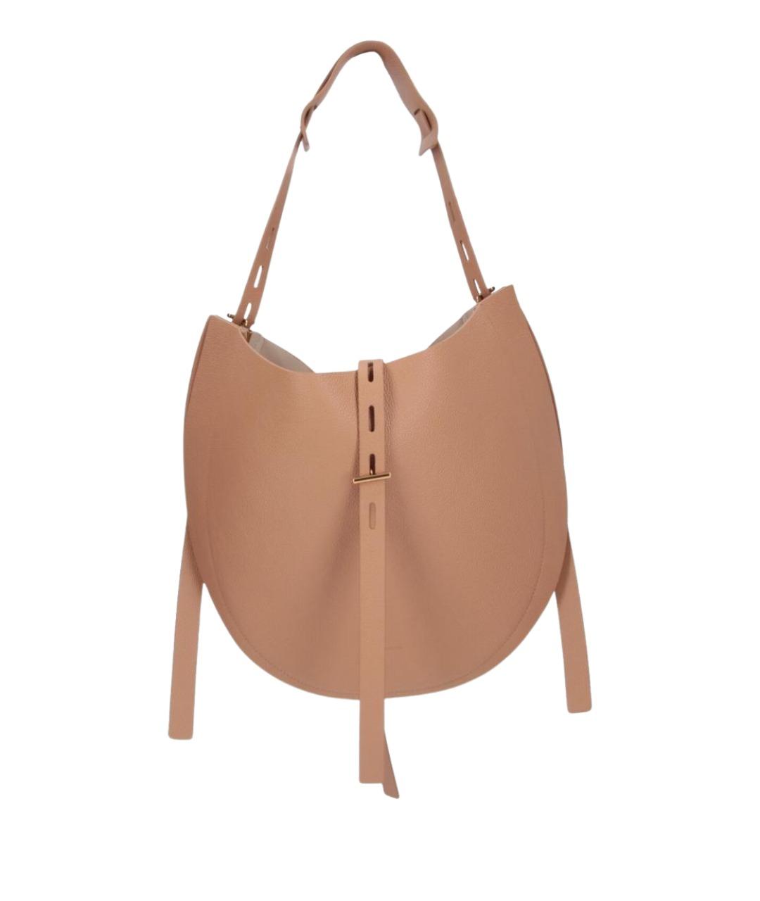 MINOBOSSI Розовая кожаная сумка через плечо, фото 1