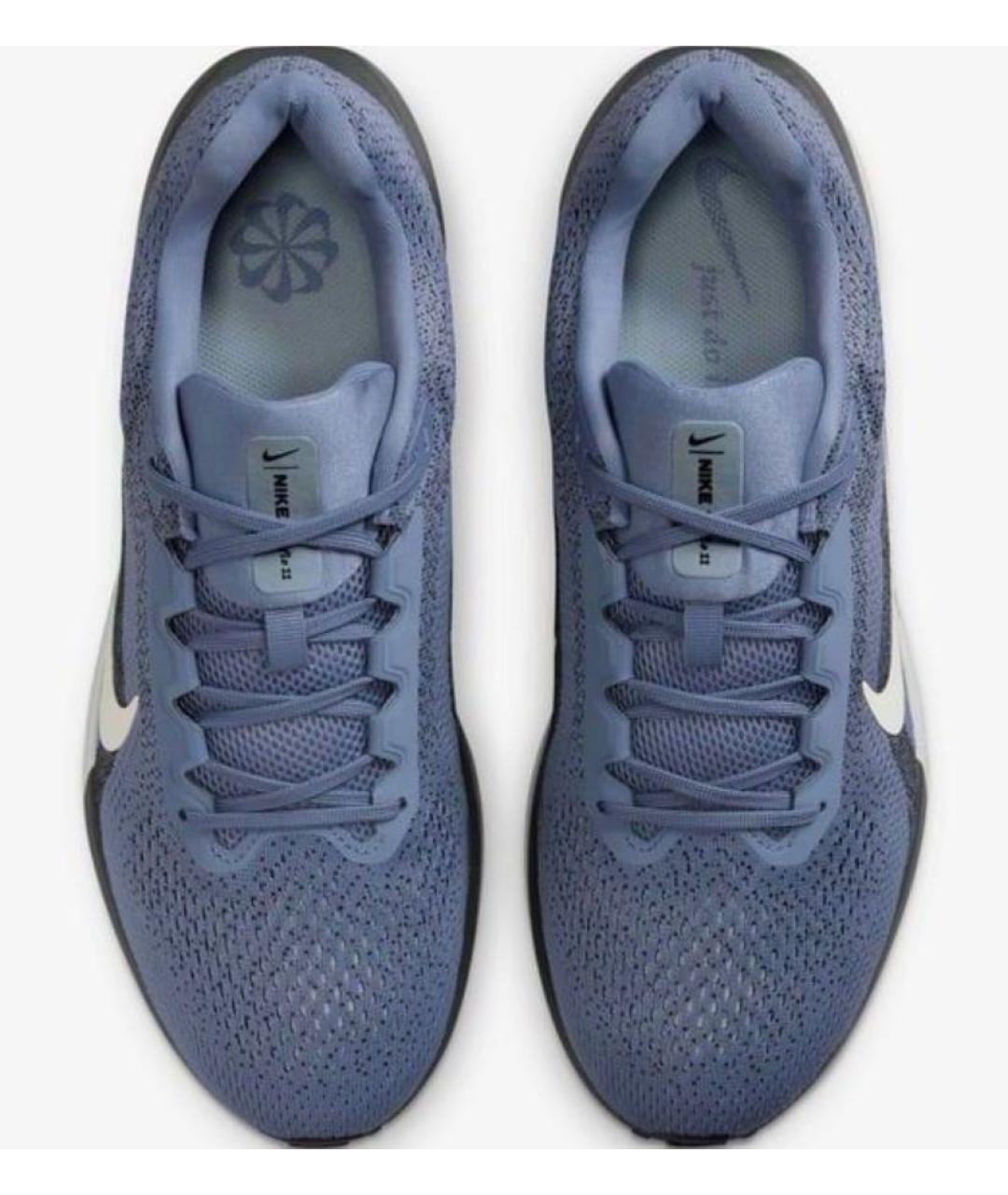 NIKE Синие текстильные кроссовки, фото 2