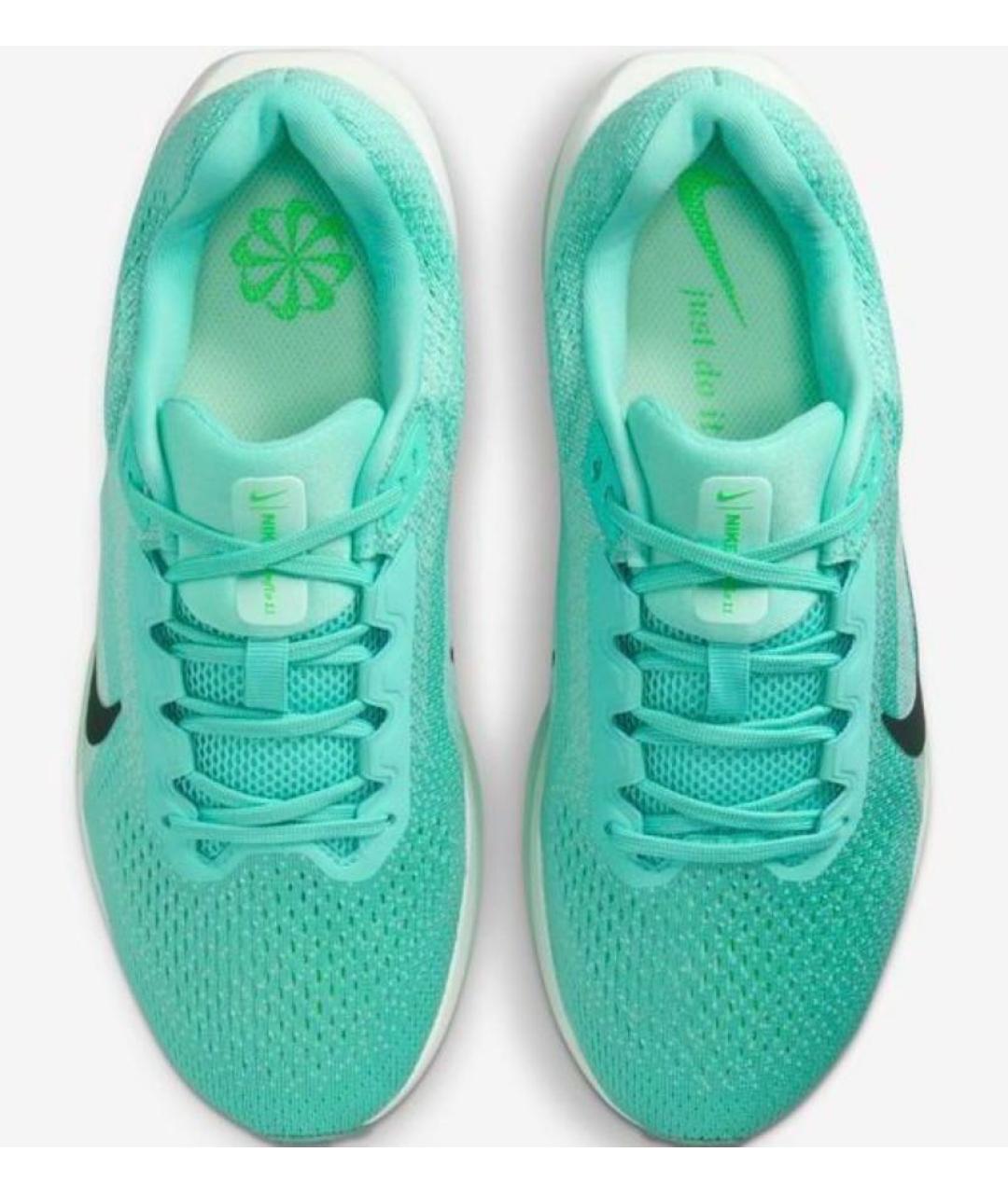 NIKE Бирюзовые текстильные кроссовки, фото 2