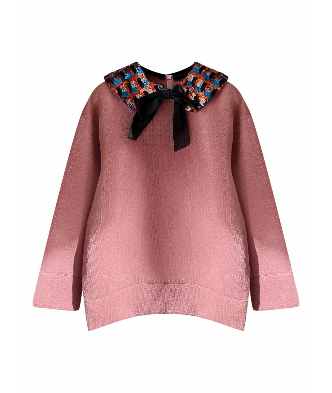 GUCCI Розовый вискозный джемпер / свитер, фото 1