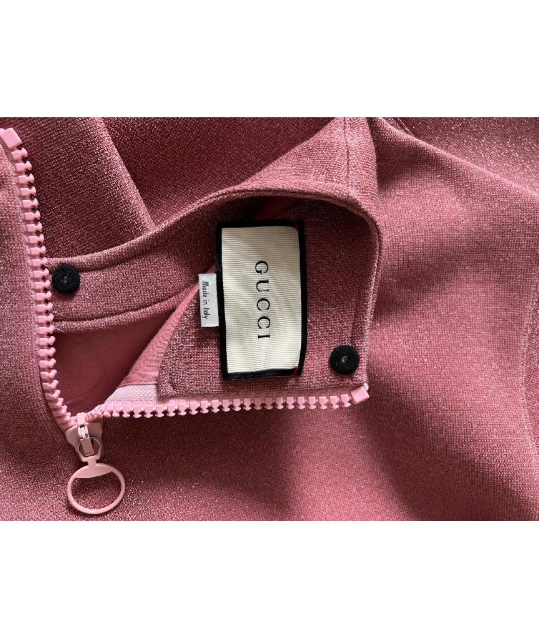 GUCCI Розовый вискозный джемпер / свитер, фото 3