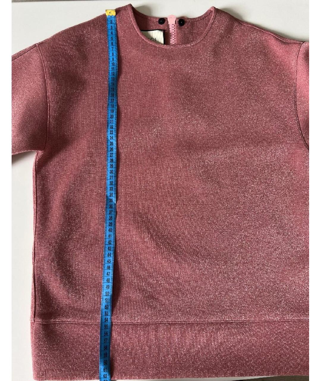 GUCCI Розовый вискозный джемпер / свитер, фото 6