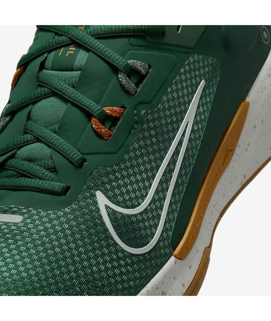 NIKE Зеленые текстильные кроссовки, фото 5
