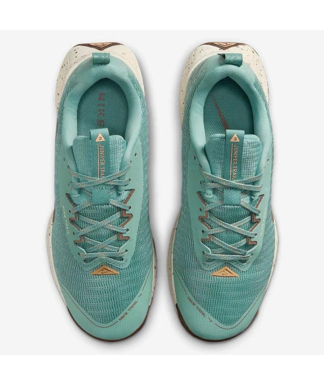 NIKE Бирюзовые текстильные кроссовки, фото 2