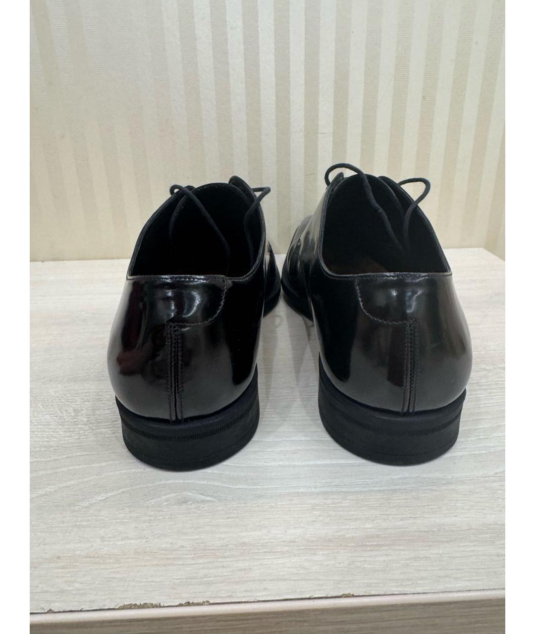 DOLCE&GABBANA Черные кожаные туфли, фото 4