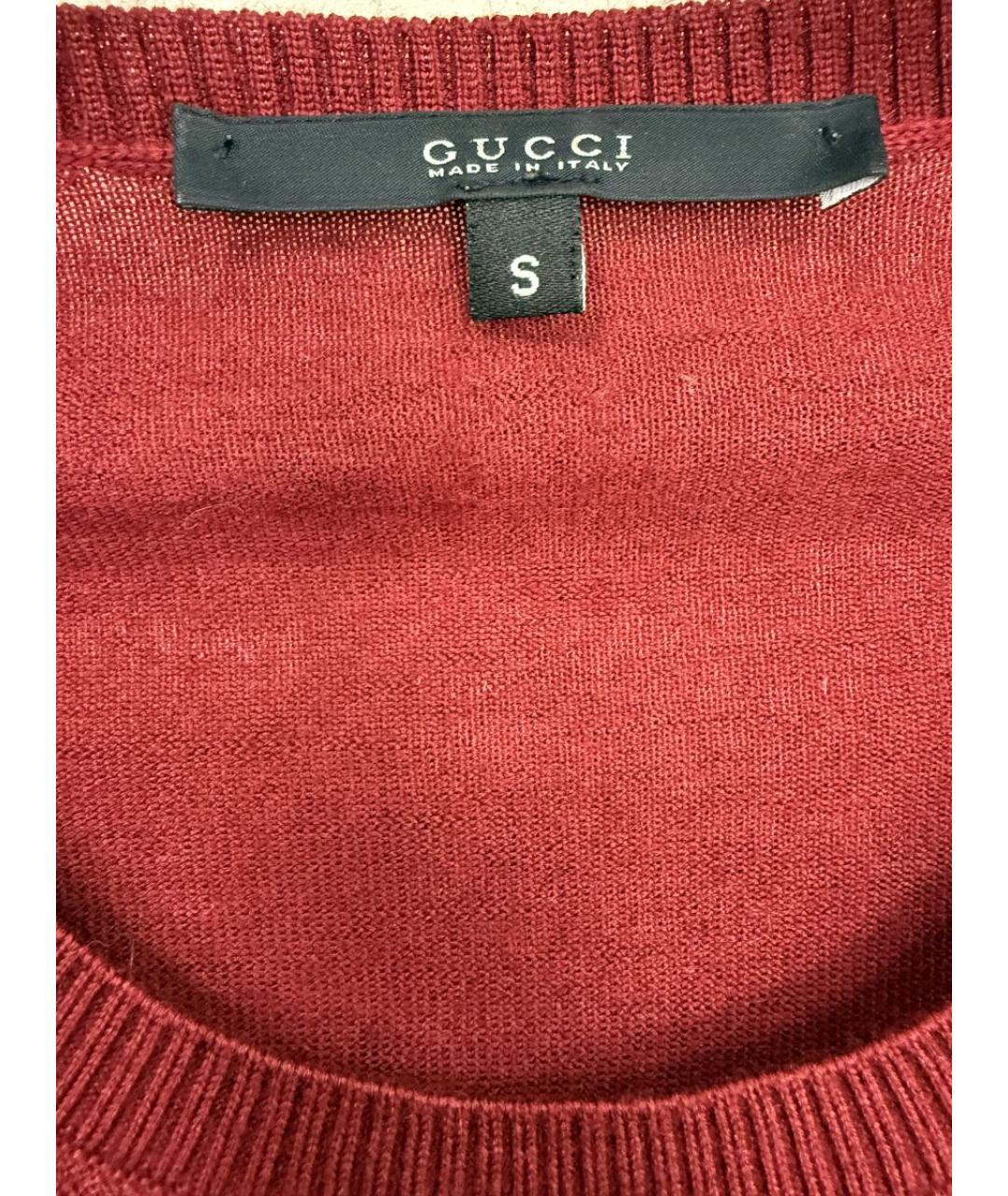 GUCCI Коричневый шерстяной джемпер / свитер, фото 3