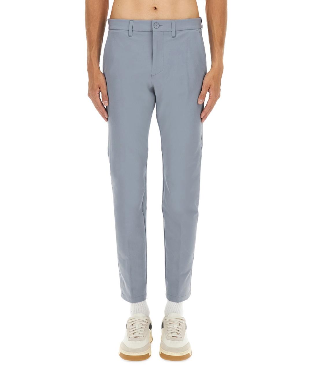 HUGO BOSS Серые полиэстеровые повседневные брюки, фото 1