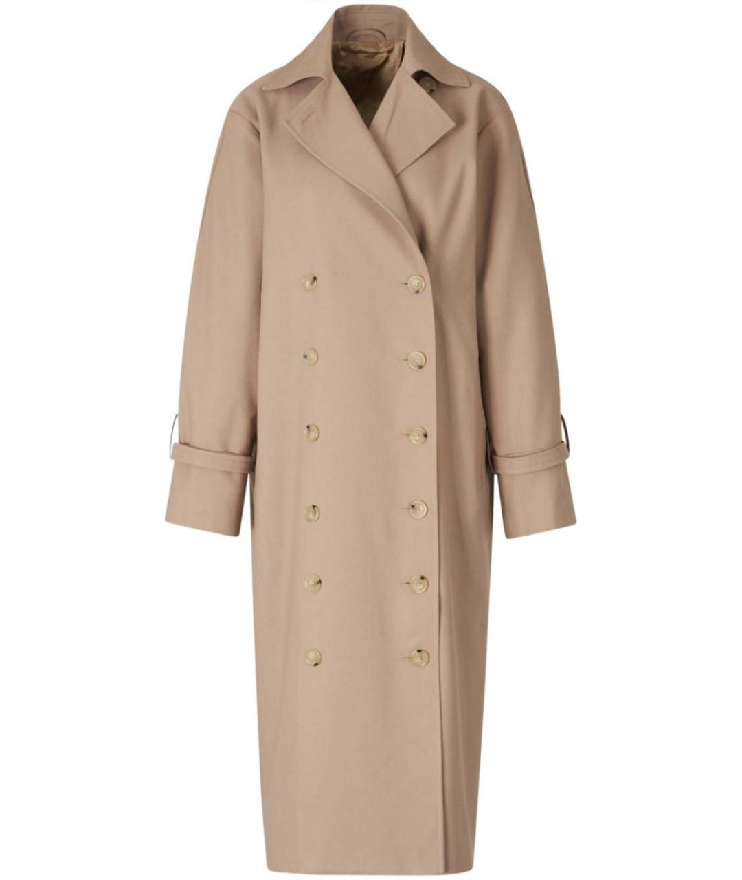 TOTEME Коричневый хлопковый тренч/плащ, фото 1