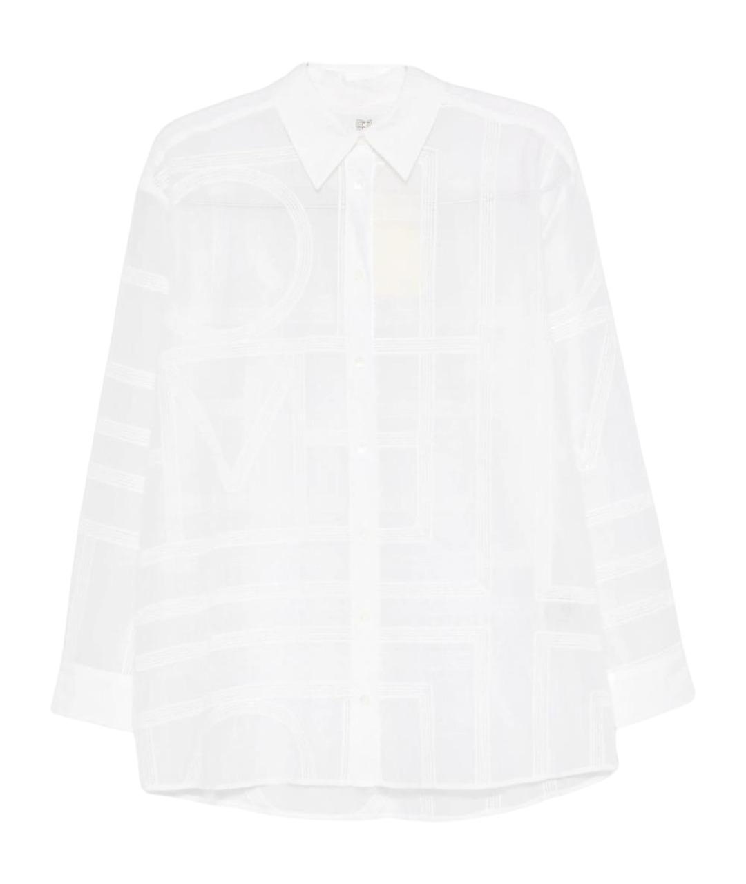 TOTEME Белая хлопковая рубашка, фото 1