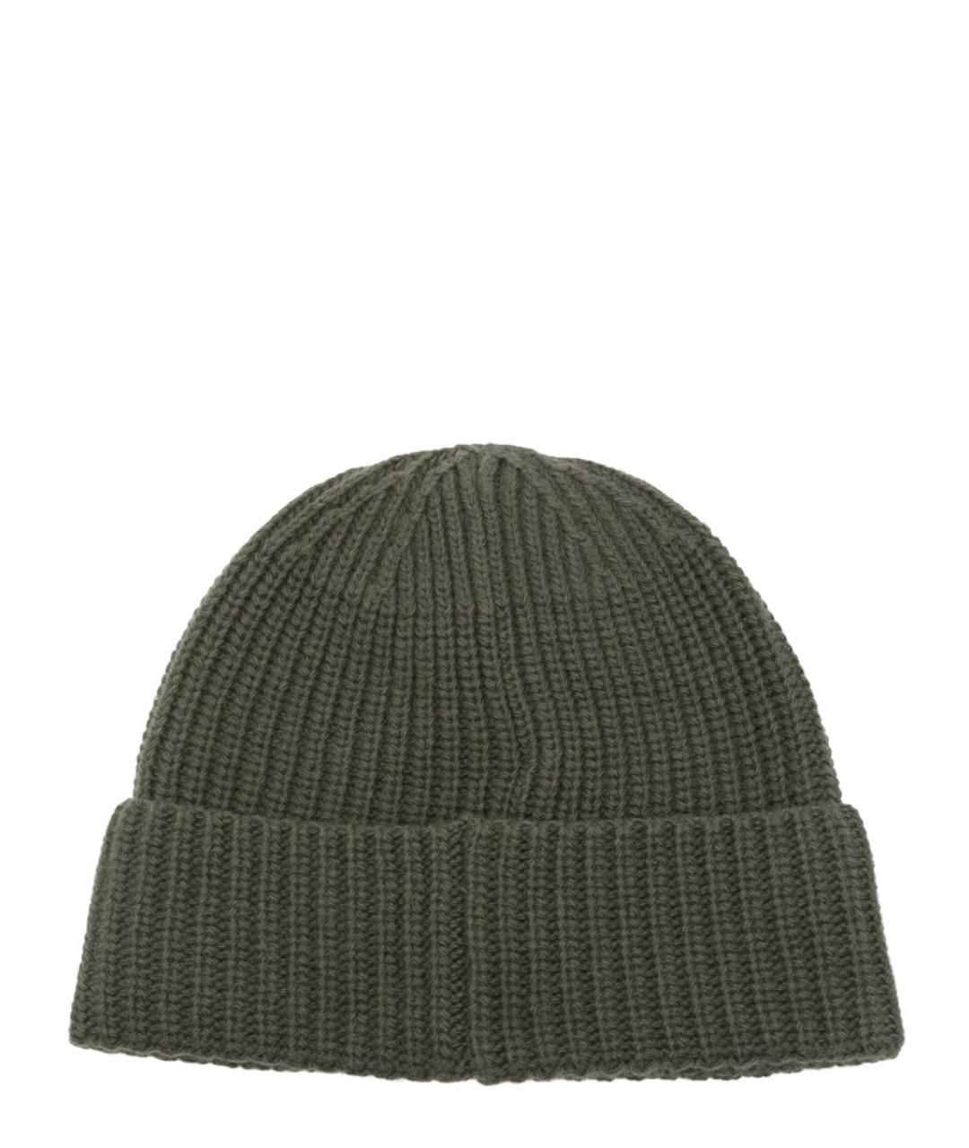 STONE ISLAND Хаки шерстяная шапка, фото 2