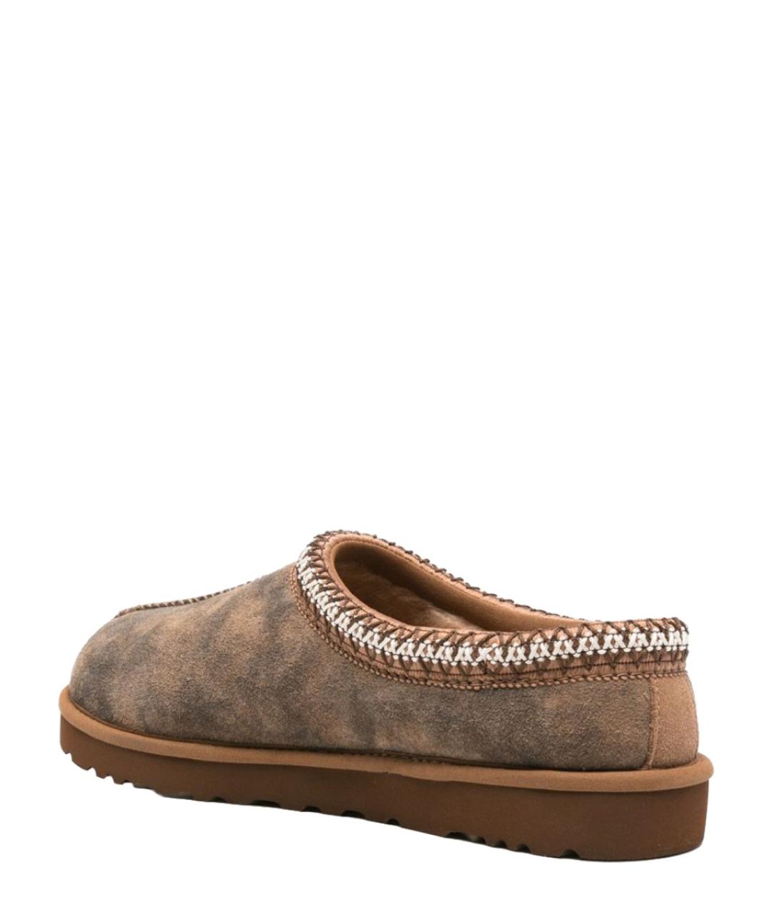 UGG AUSTRALIA Коричневые кожаные низкие ботинки, фото 3