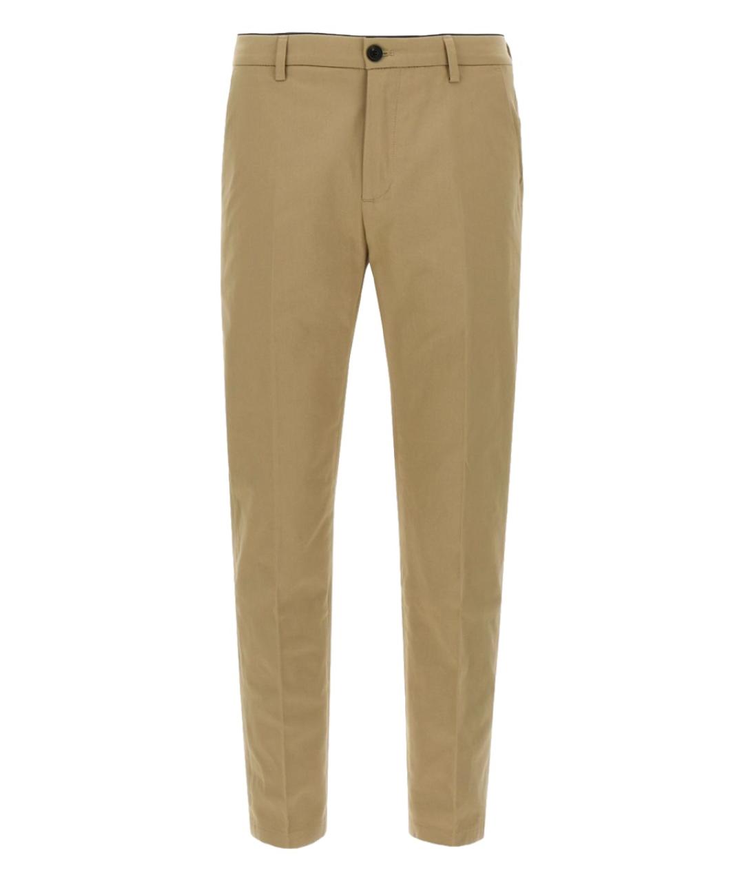 DEPARTMENT 5 Бежевые хлопковые повседневные брюки, фото 1