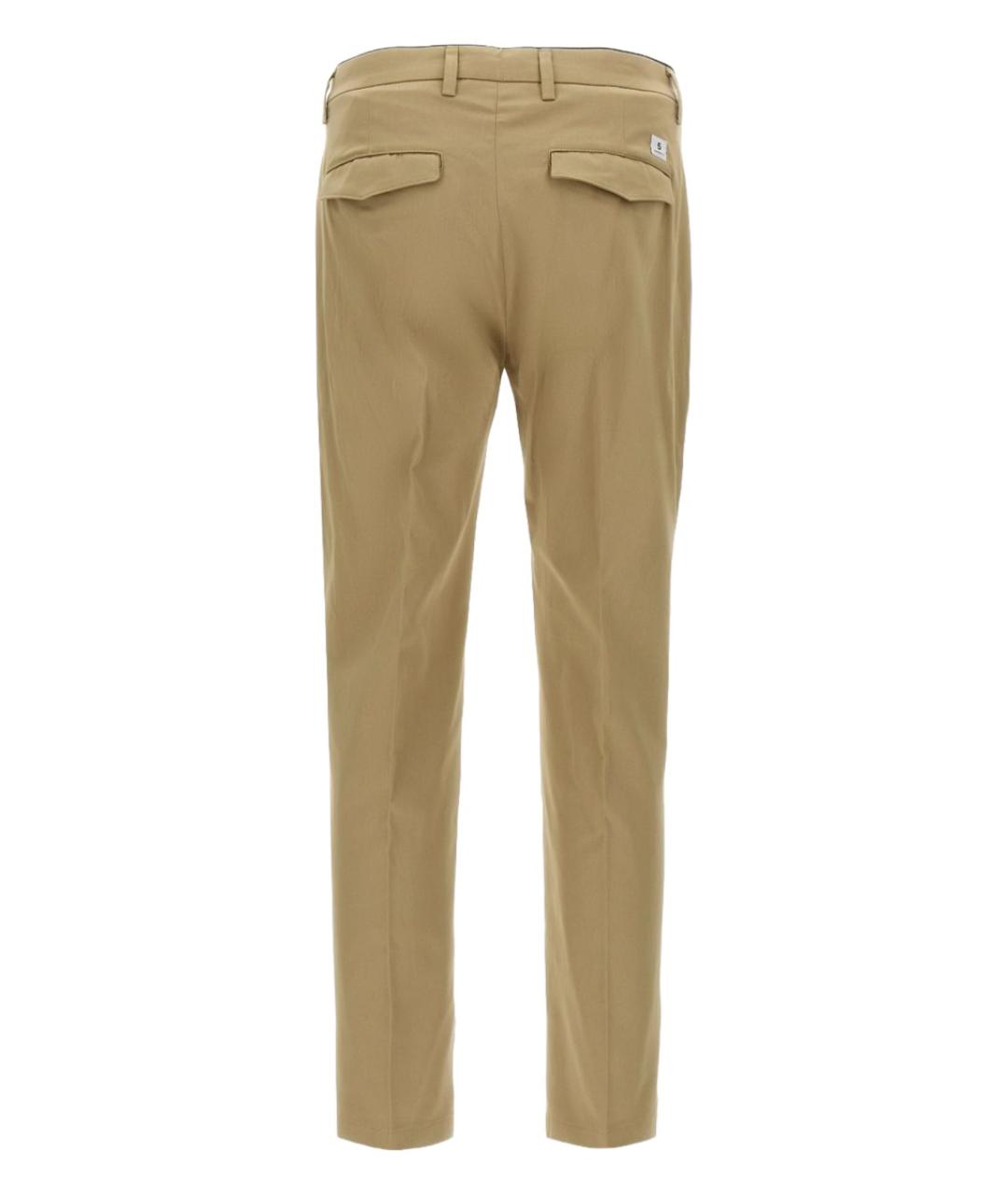 DEPARTMENT 5 Бежевые хлопковые повседневные брюки, фото 2