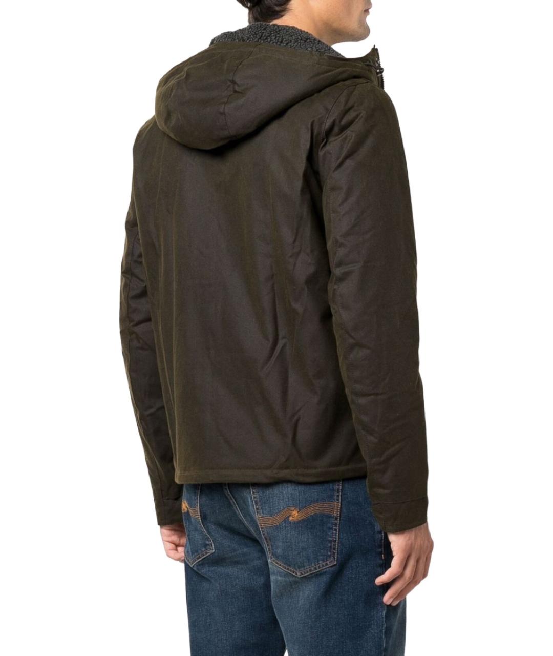 BARBOUR Зеленая хлопковая куртка, фото 3