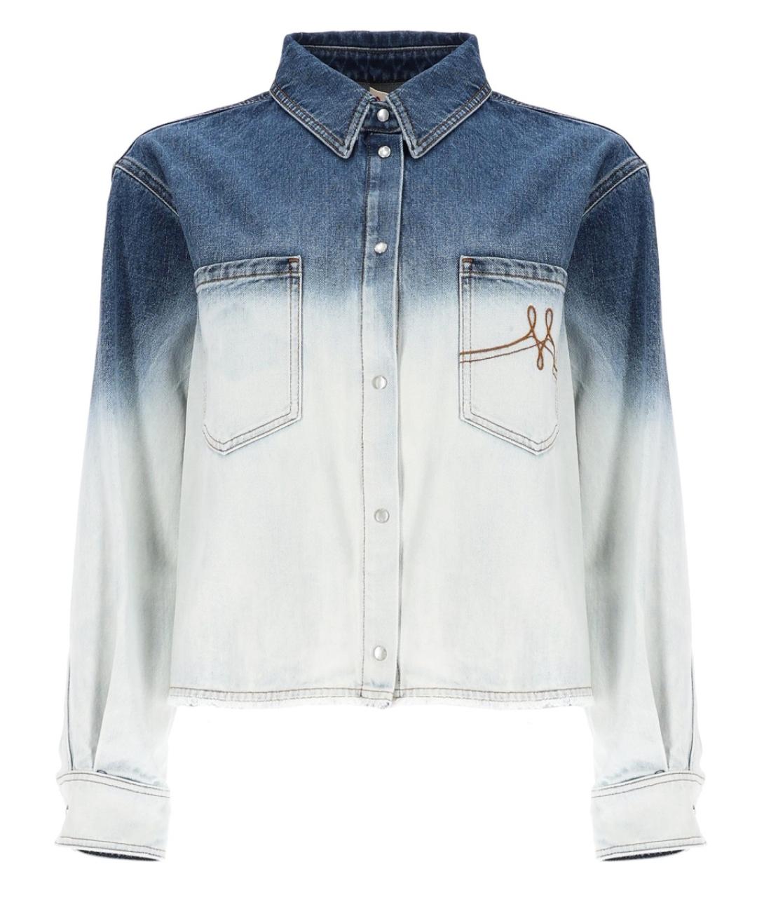 MARNI Синяя хлопковая рубашка, фото 1