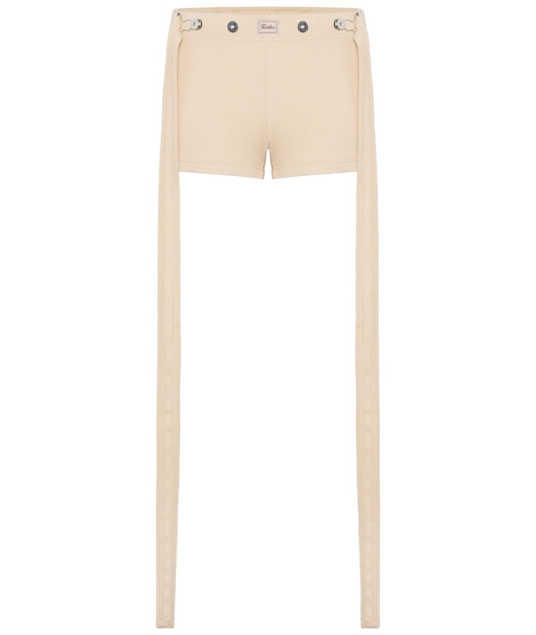 JEAN PAUL GAULTIER Бежевые хлопковые шорты, фото 1