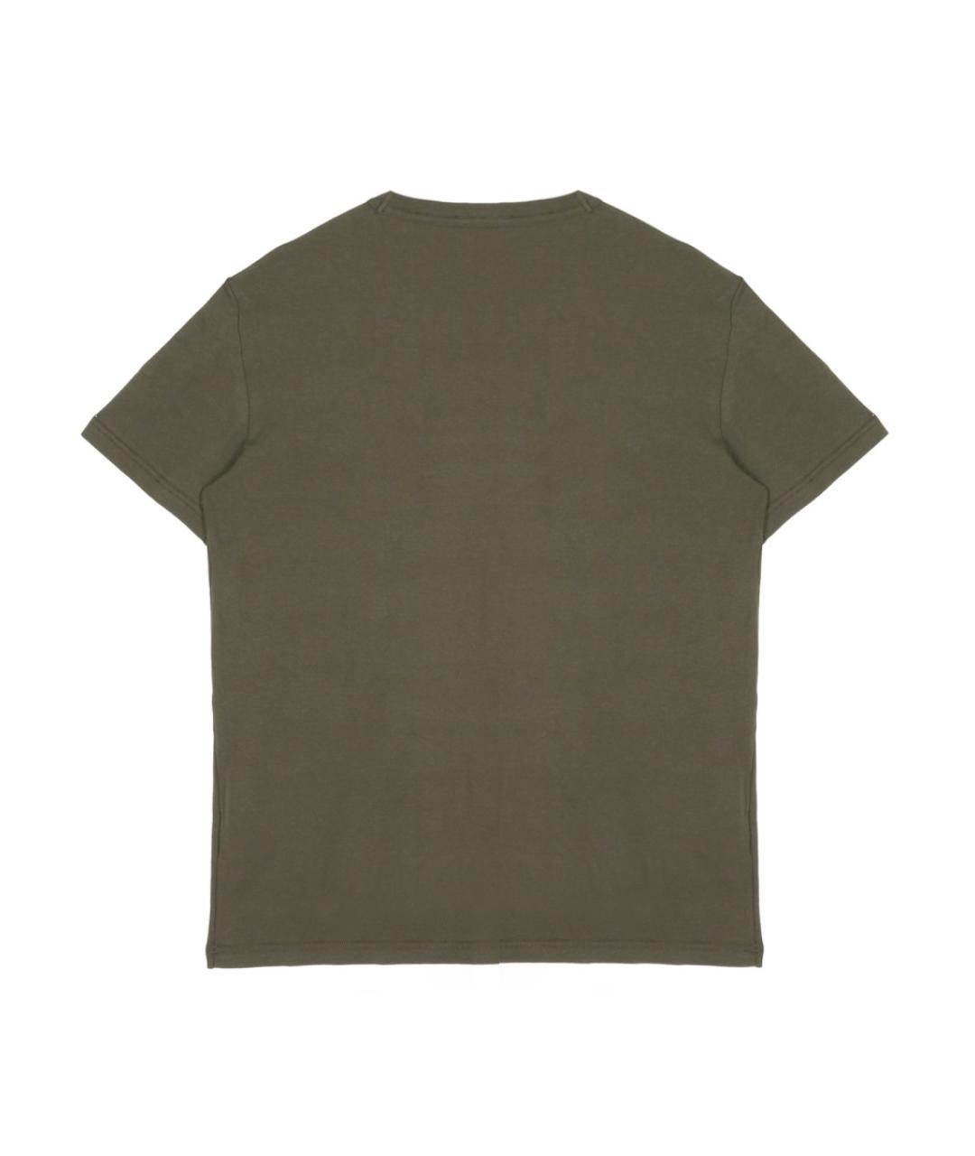 TOM FORD Хаки хлопковая футболка, фото 2